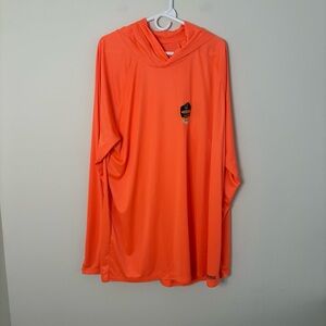 NWT Noble Outfitters Men’s XXL Tall Orange Hooded Top Work Bright Hunting